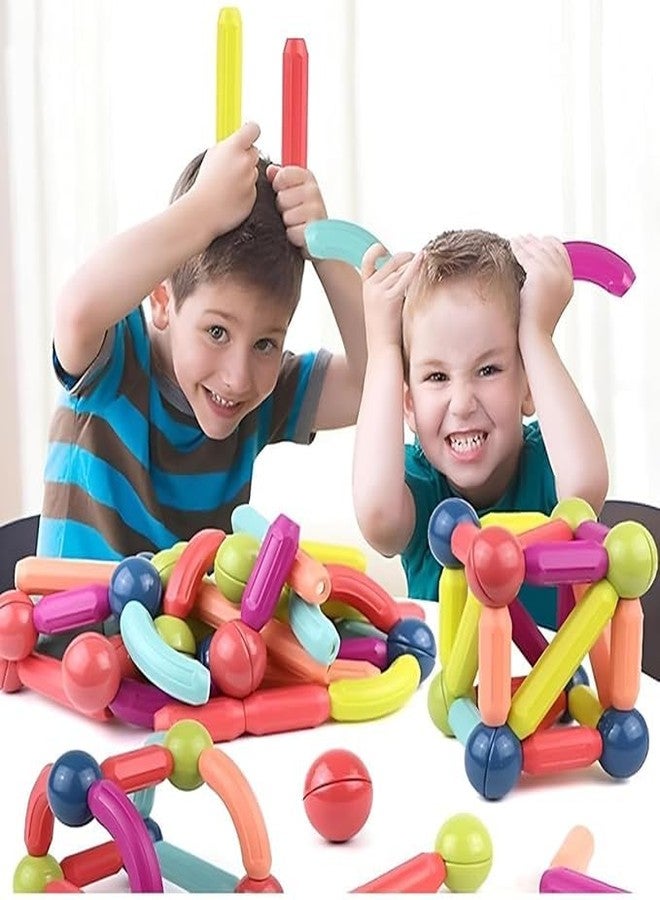 Tendula Magnetic Sticks with Balls,Magnetic Ball and Rods Set,Sticks Building Blocks for Kids, 3+ Year Old Children Boy Girl Educational Construction Toy (Magnetic Sticks & Ball, 25, Pieces) - Image 2